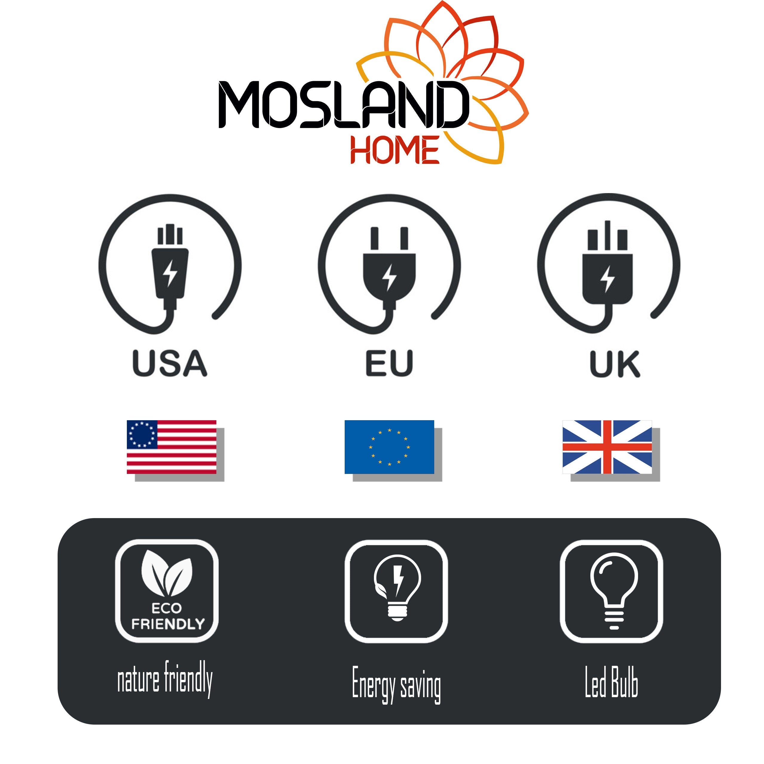 MoslandHome Handmade Turkish Mosaic Floor Lamp 7 Globe 62in Antique Brass
