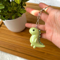 VanillaStarCafe Chibi Iridescent Dinosaur Keychain