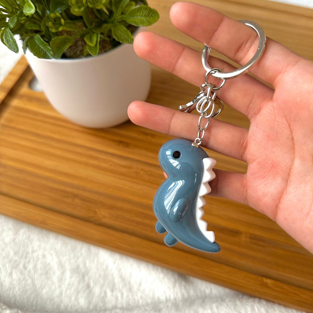 VanillaStarCafe Chibi Iridescent Dinosaur Keychain