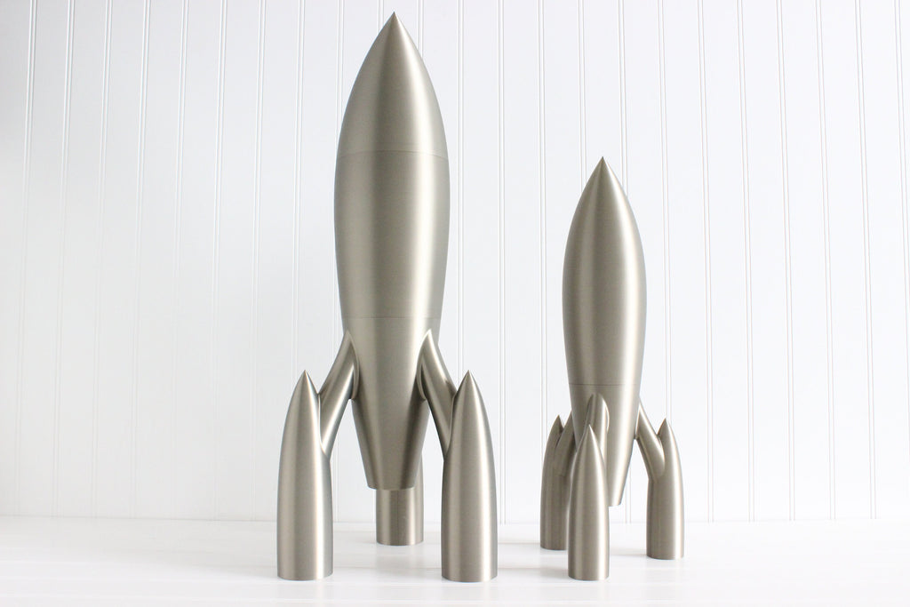 DelightfullyDutch Extra Large Rocket Ship Figurine 3D Printed Custom Trophy