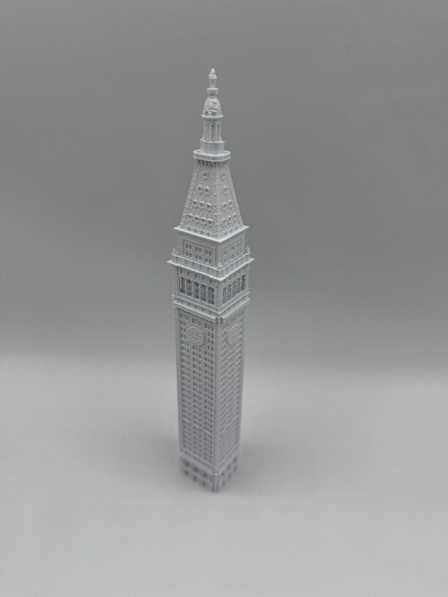 StarsoftheCity Metropolitan Life Tower 3D Printed Model 8.5in White
