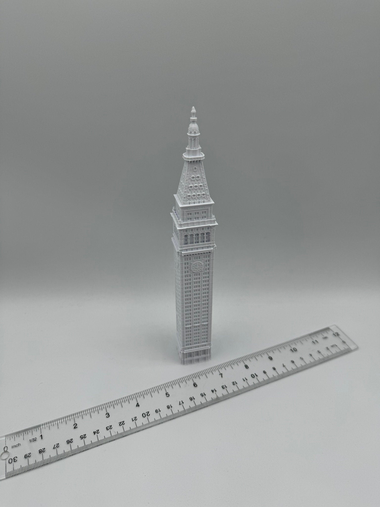 StarsoftheCity Metropolitan Life Tower 3D Printed Model 8.5in White
