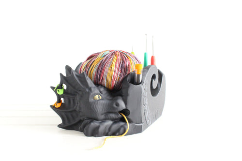 Dragon Yarn Bowl, 3D Printed Knitting Crochet Holder