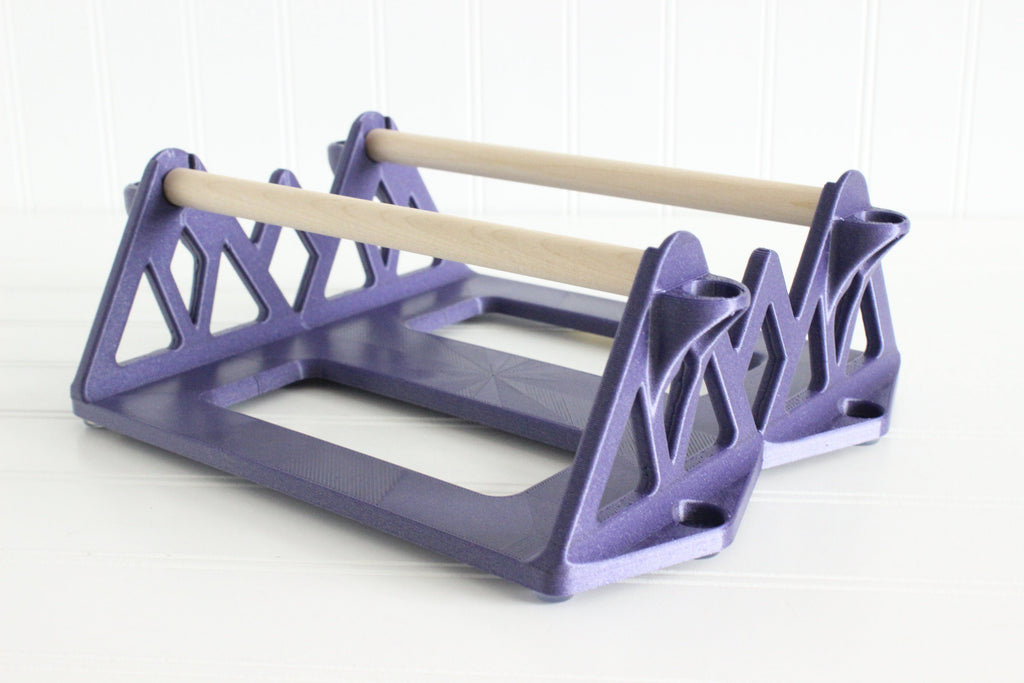 DelightfullyDutch Yarn Holder Spinner Birch Wood Crochet Knitting Tool