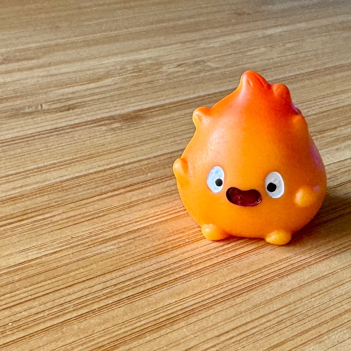 VanillaStarCafe Calcifer Fanart Desk Figurine Studio Ghibli 1in Plastic