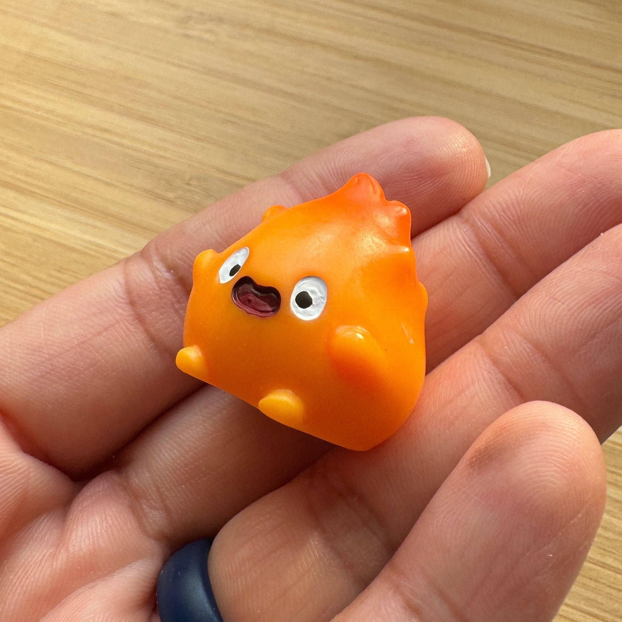 VanillaStarCafe Calcifer Fanart Desk Figurine Studio Ghibli 1in Plastic