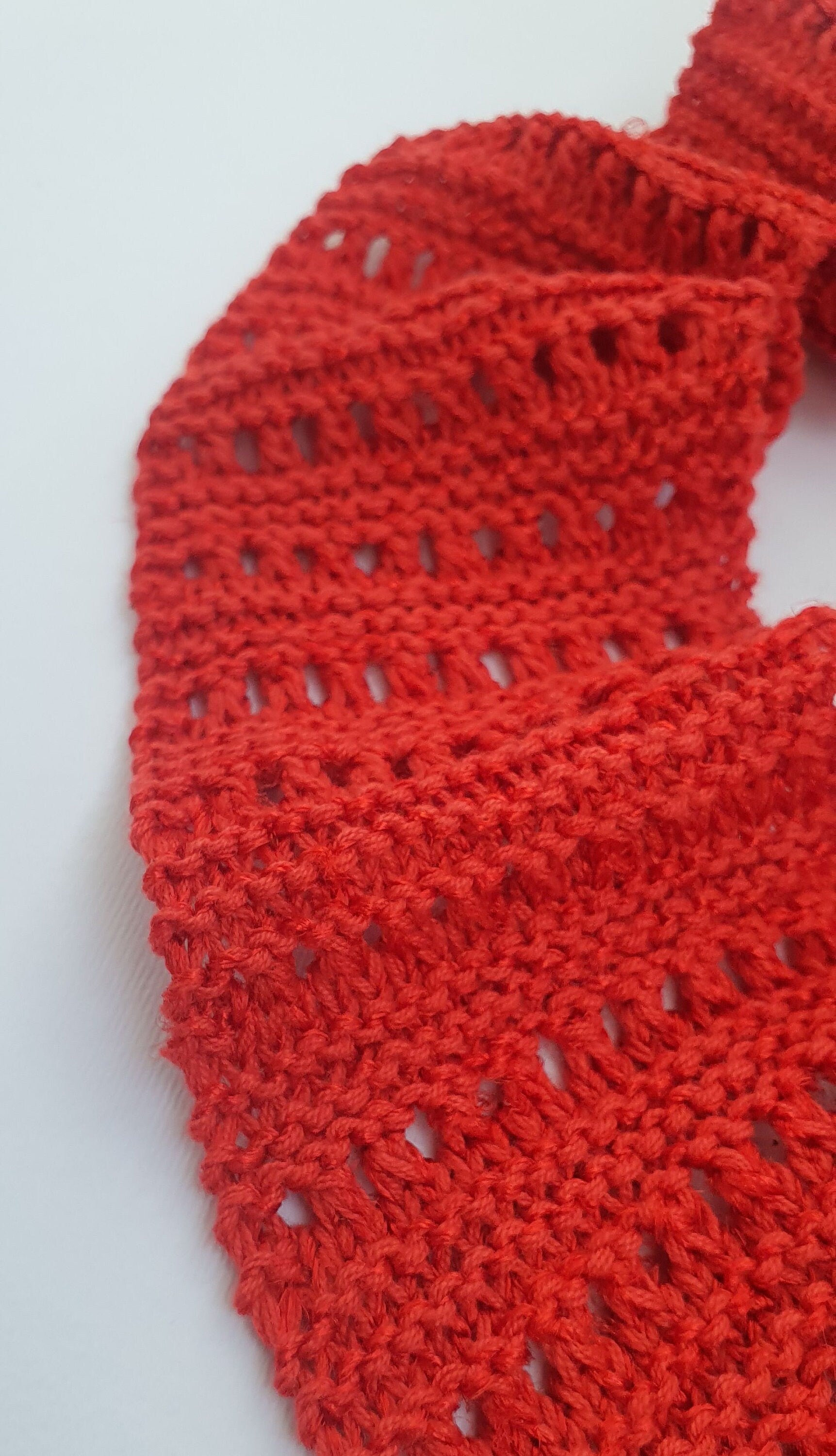 LusiKnits Knit Headband Scarf Pattern Summer Lace Cotton