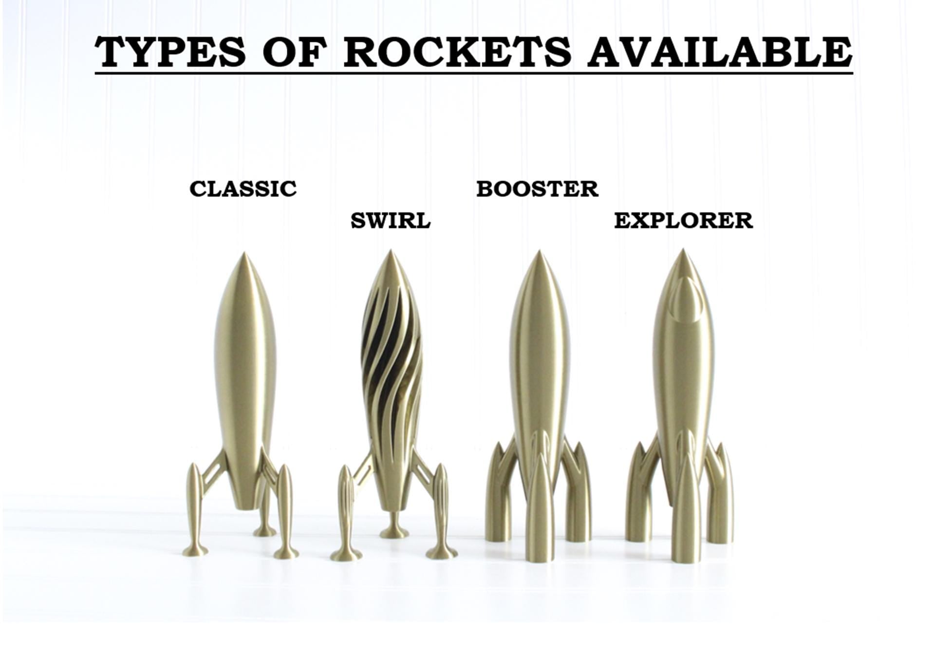 DelightfullyDutch Rocket Ship Figurine 3D Printed Spaceship