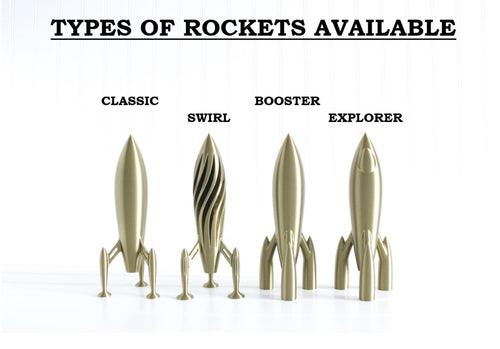 DelightfullyDutch Rocket Ship Figurine 3D Printed Spaceship