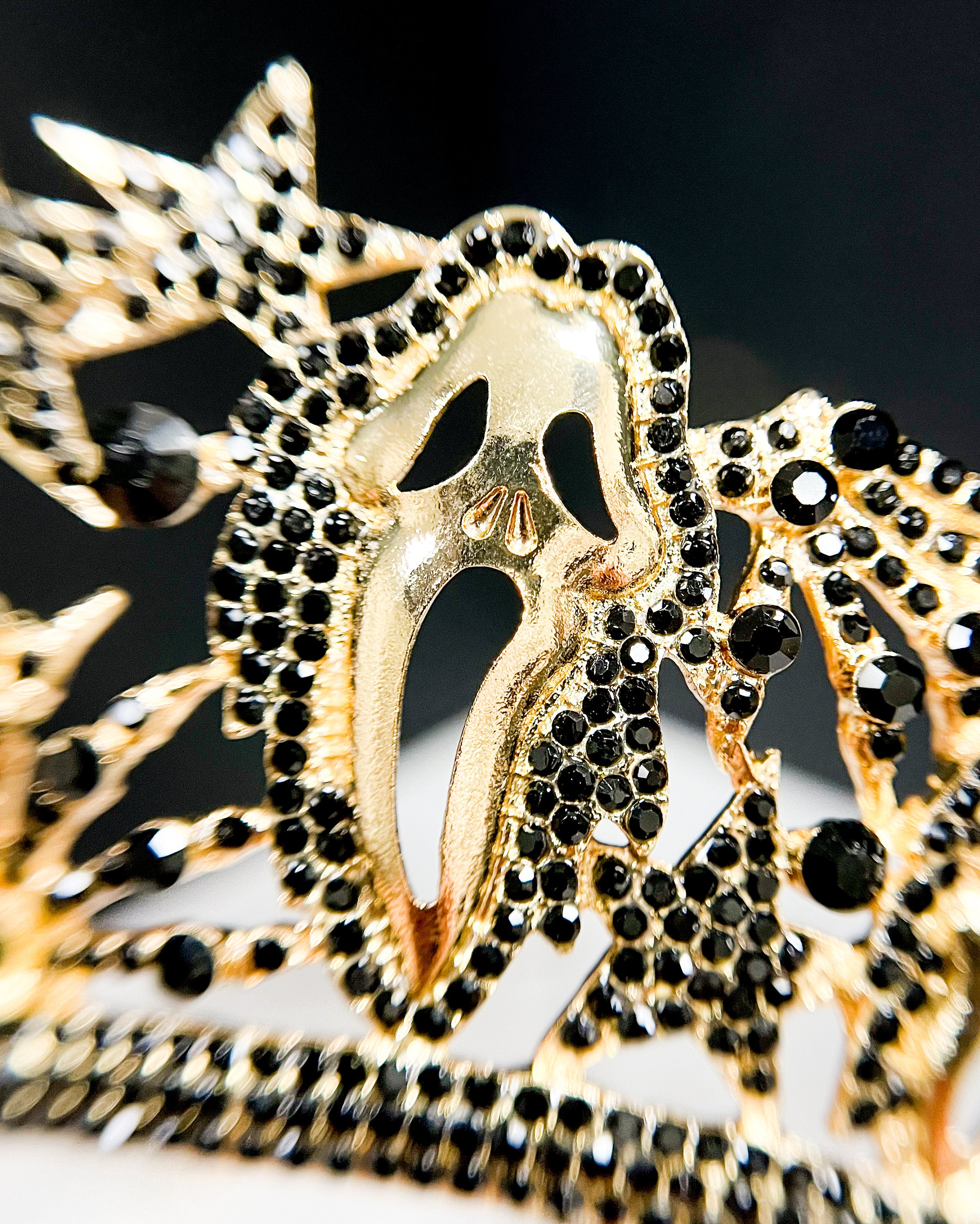 Scream Movie Crown Goldplated Horror Headpiece