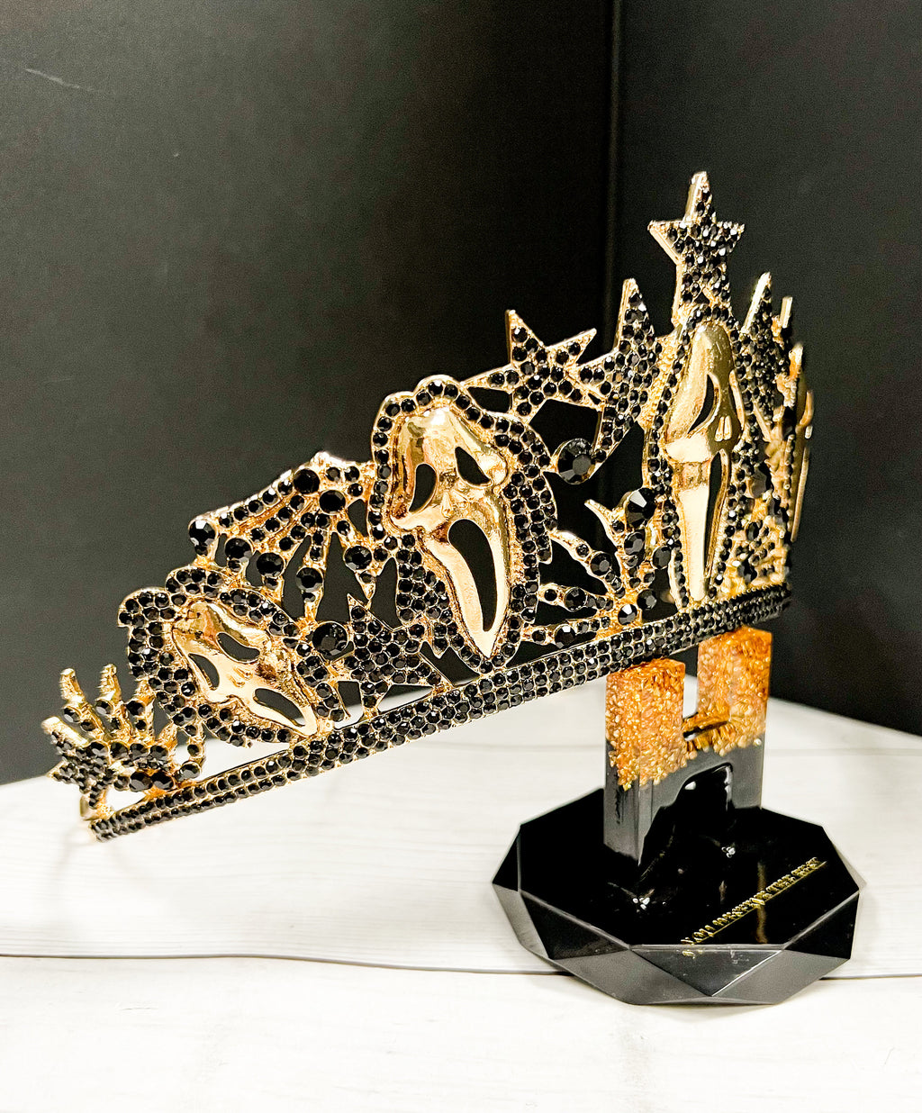 Scream Movie Crown Goldplated Horror Headpiece