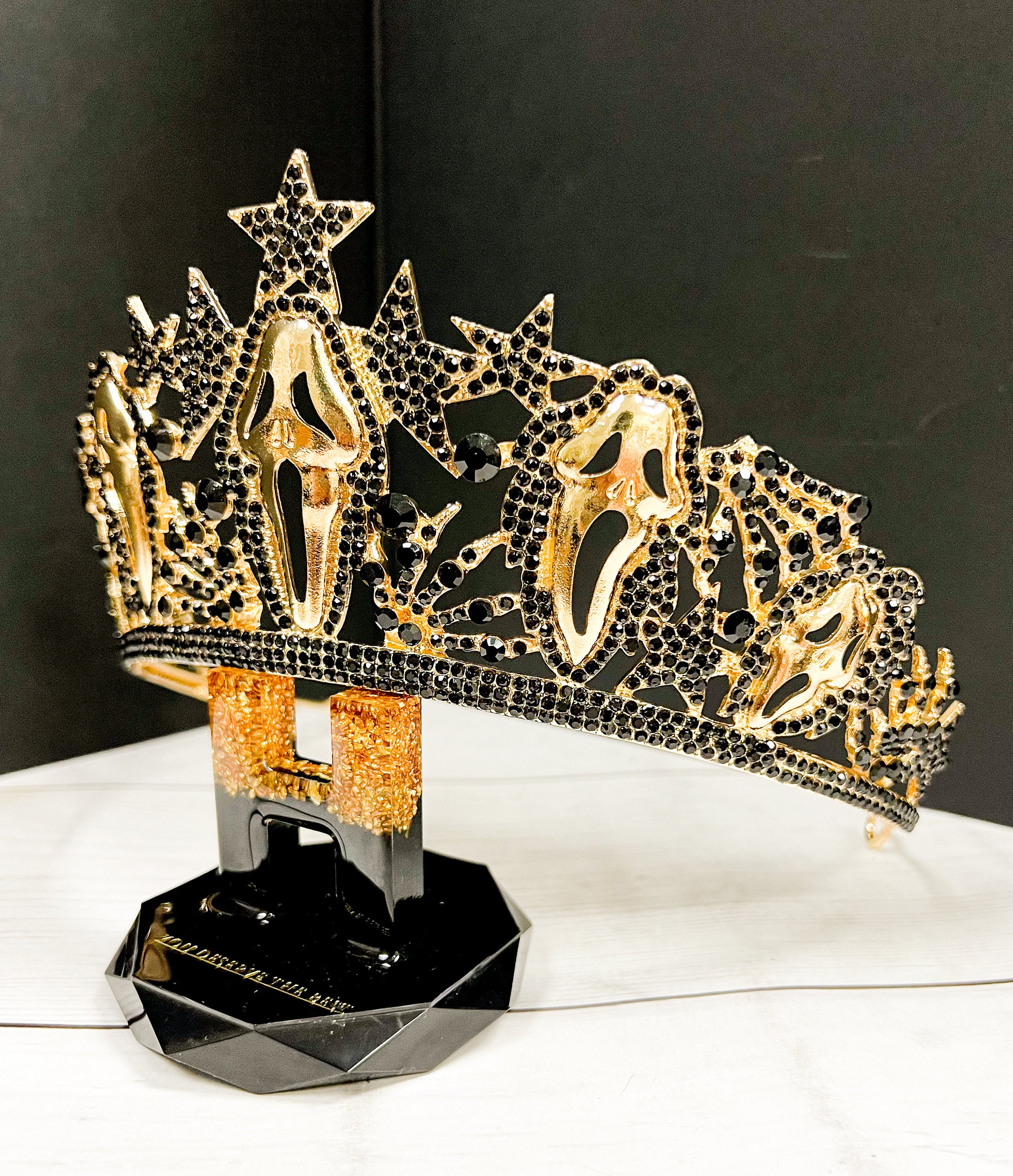 Scream Movie Crown Goldplated Horror Headpiece