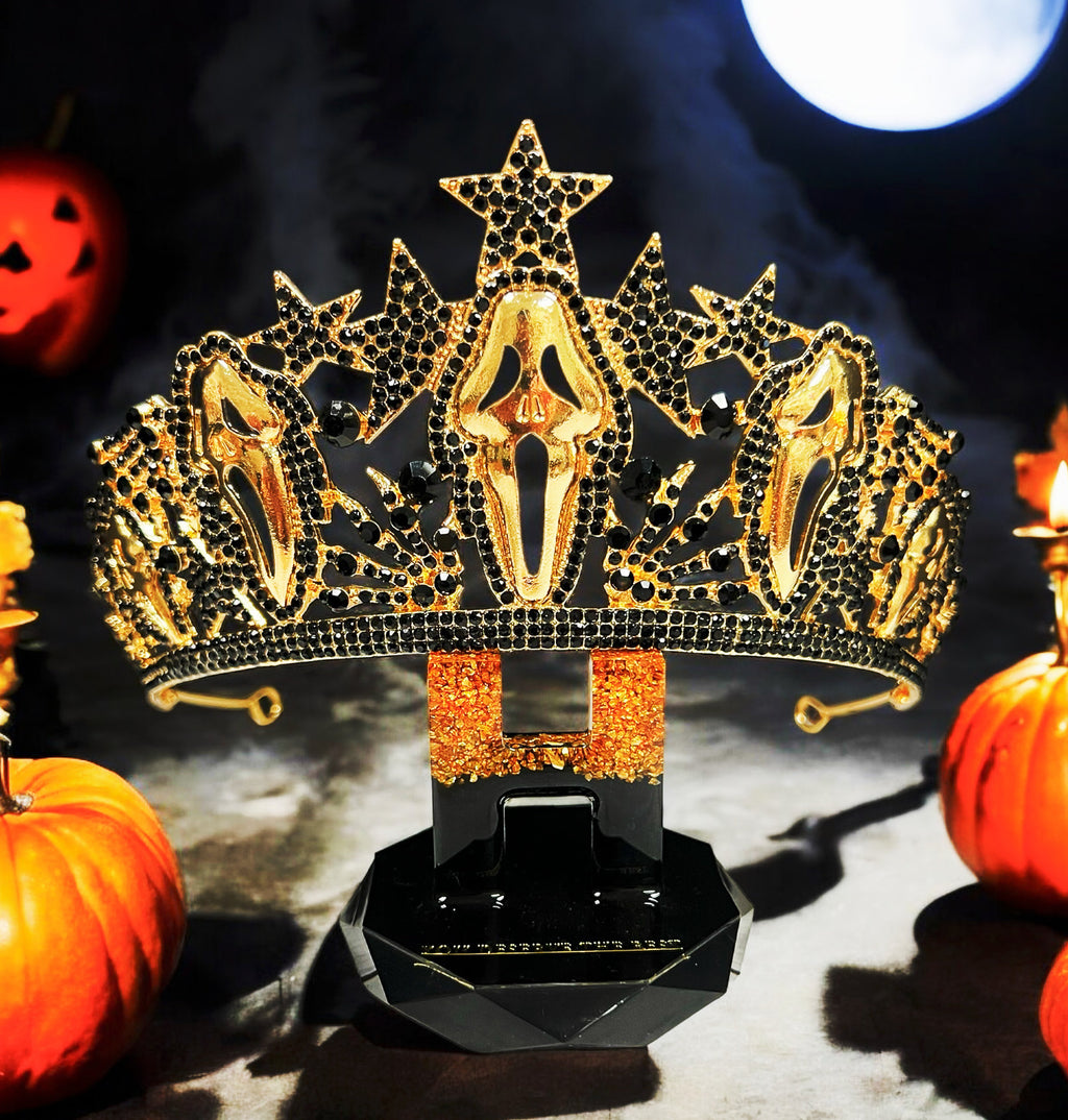 Scream Movie Crown Goldplated Horror Headpiece