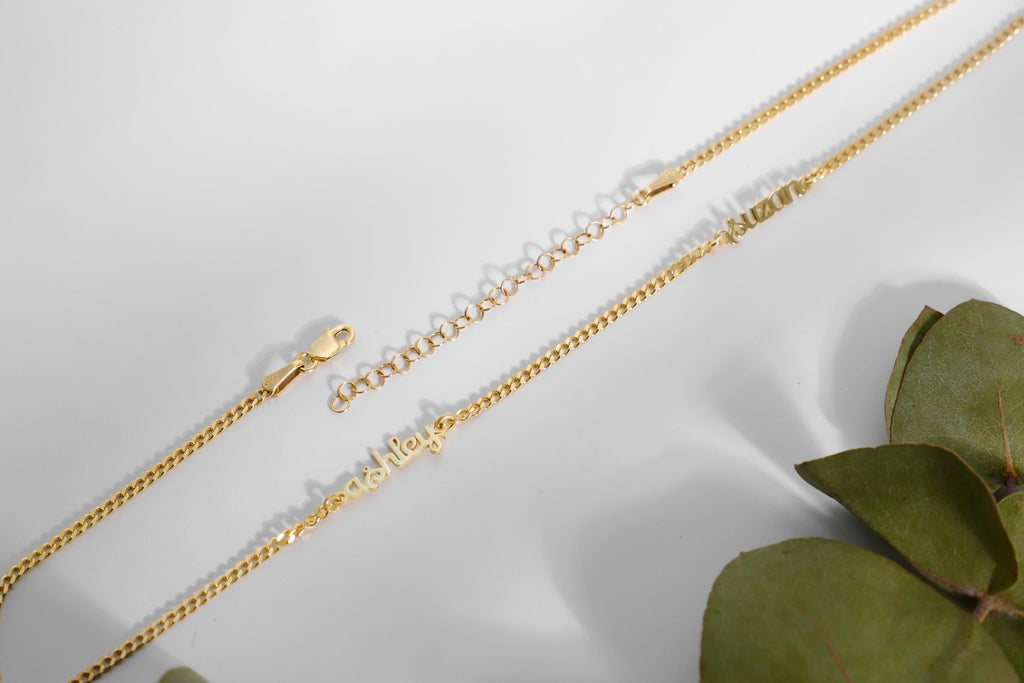 SilverGoldandRose Personalized Sterling Silver Multiple Name Necklace