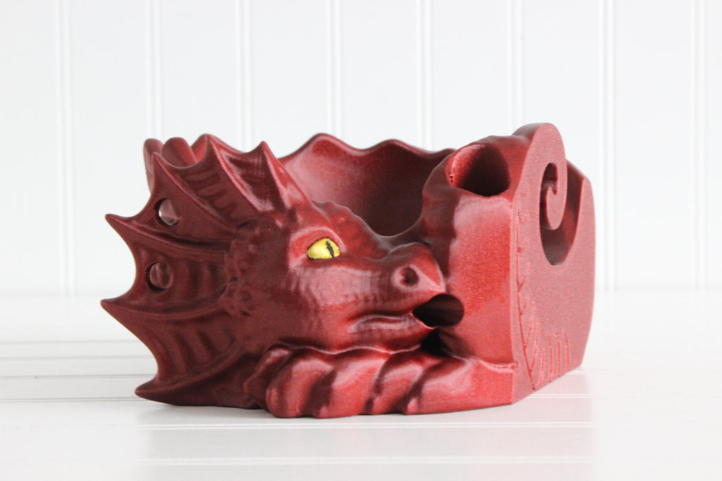 Dragon Yarn Bowl, 3D Printed Knitting Crochet Holder