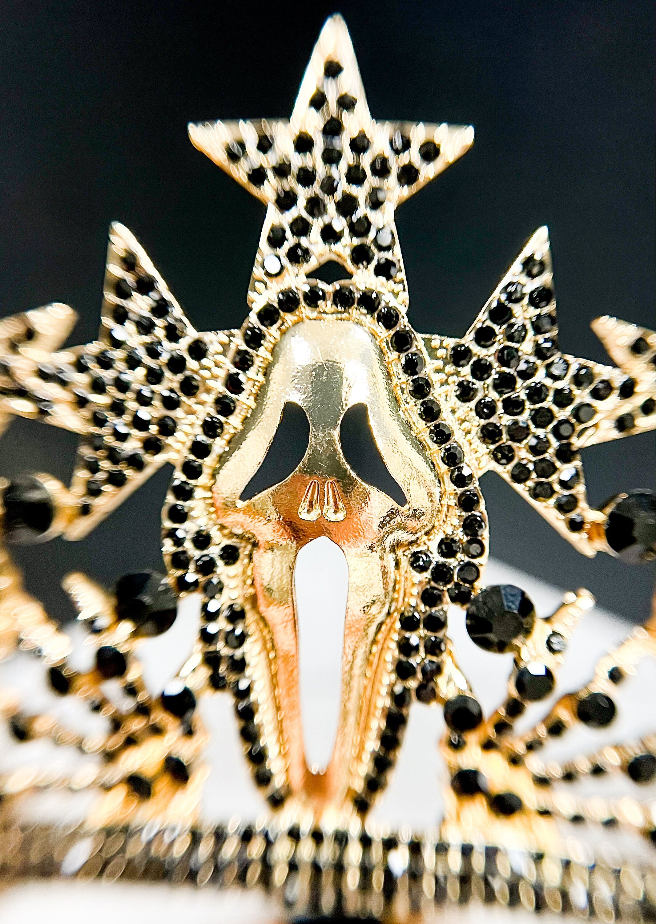 Scream Movie Crown Goldplated Horror Headpiece
