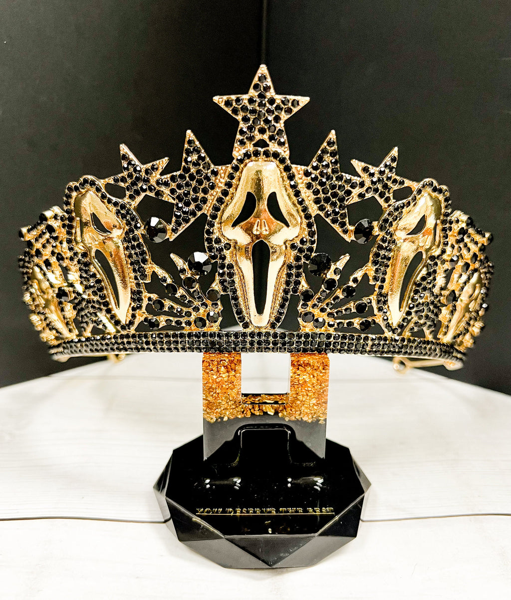 Scream Movie Crown Goldplated Horror Headpiece