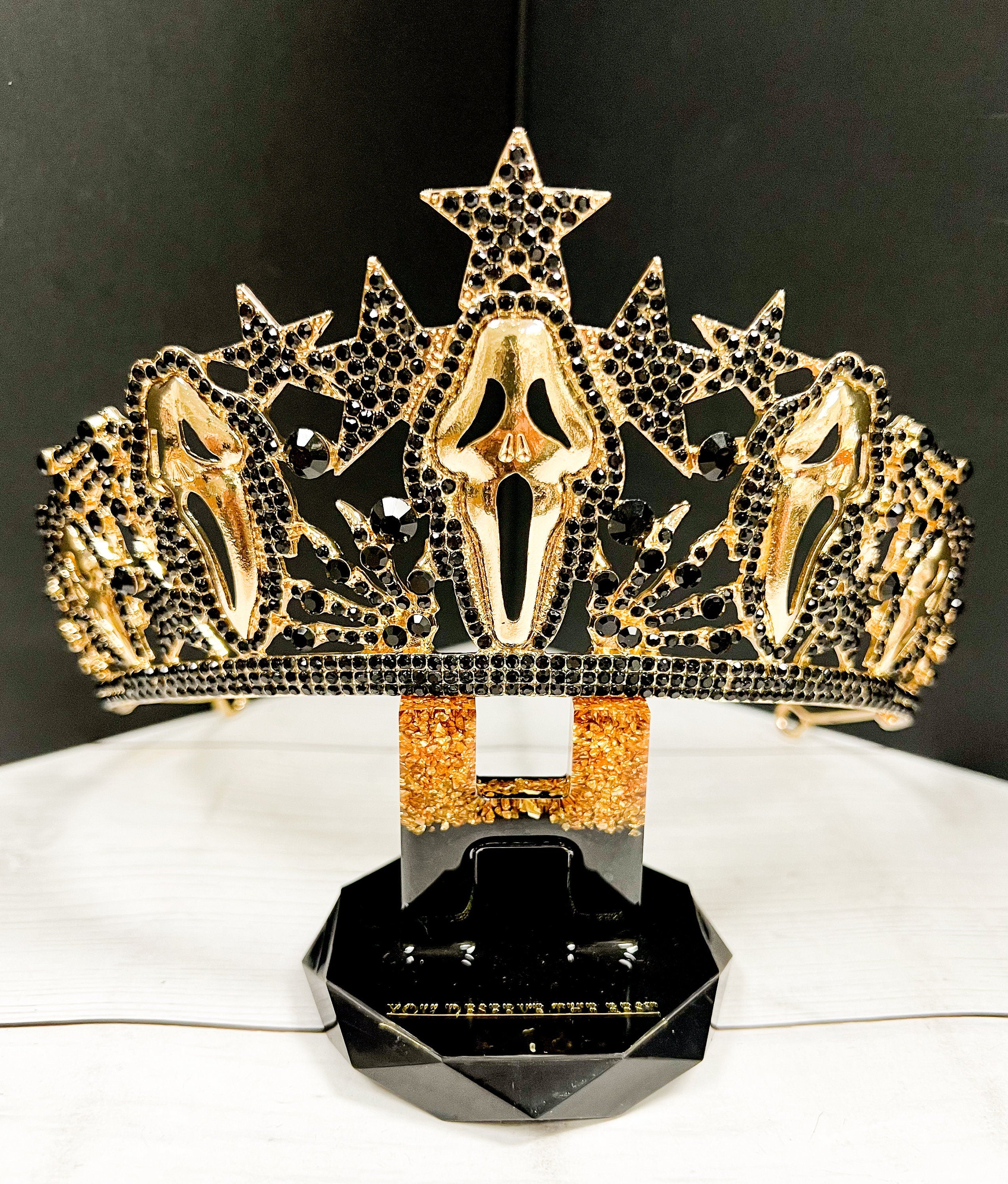 Scream Movie Crown Goldplated Horror Headpiece
