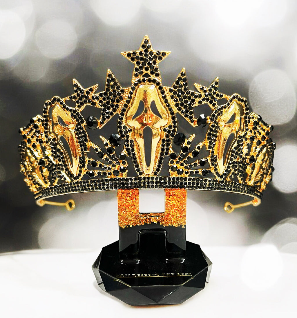 Scream Movie Crown Goldplated Horror Headpiece