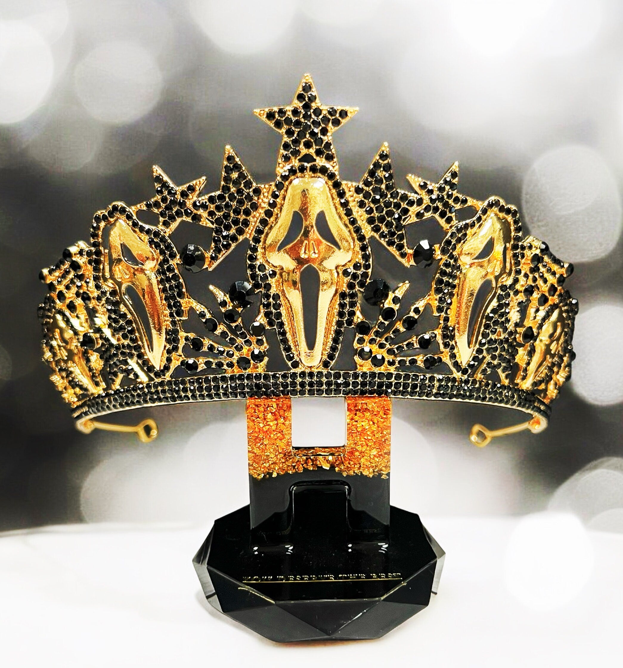Scream Movie Crown Goldplated Horror Headpiece