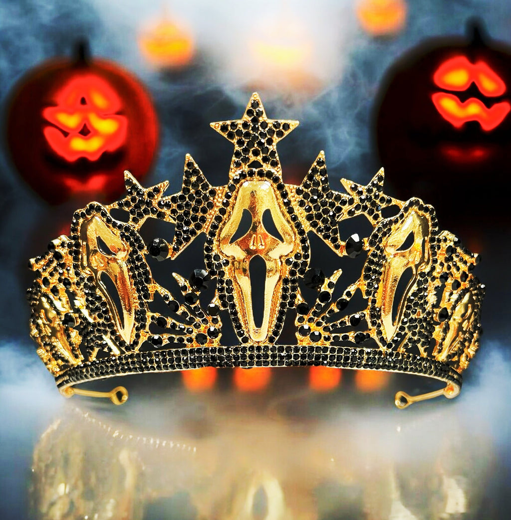 Scream Movie Crown Goldplated Horror Headpiece