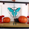SunStainedGlassUA Luna Moth Butterfly Stained Glass Suncatcher