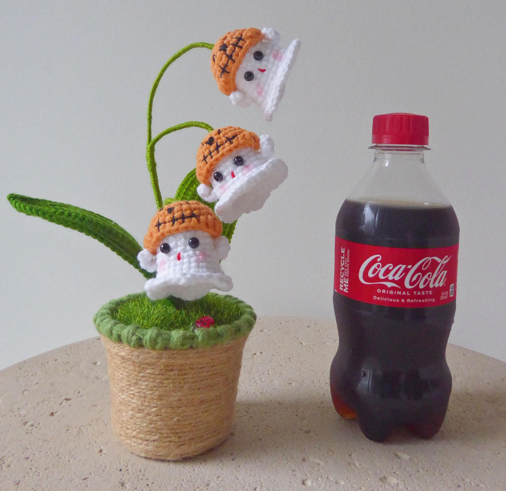 CrochetRecipe Crochet Handmade Halloween Ghost Light Lamp Desk Decoration