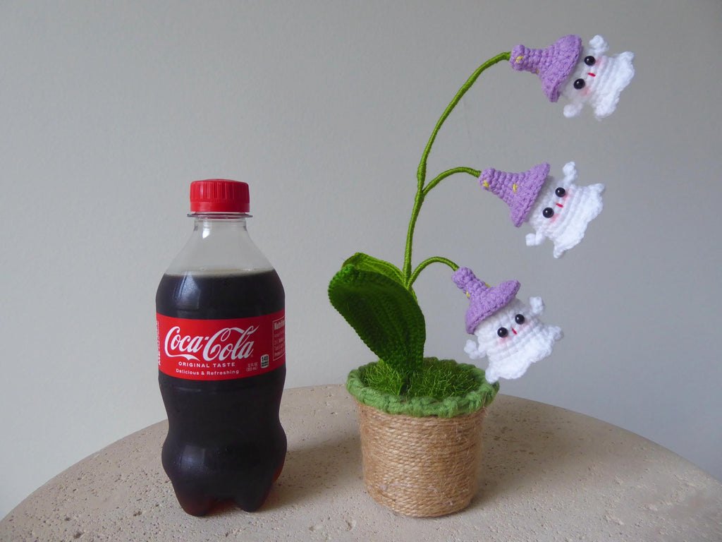 CrochetRecipe Crochet Handmade Halloween Ghost Light Lamp Desk Decoration