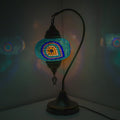 Handmade Turkish Mosaic Evil Eye Lamp: New Home Gift