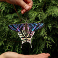 SunStainedGlassUA Urania Leilus Butterfly Suncatcher Stained Glass Window Hanging 5.3in