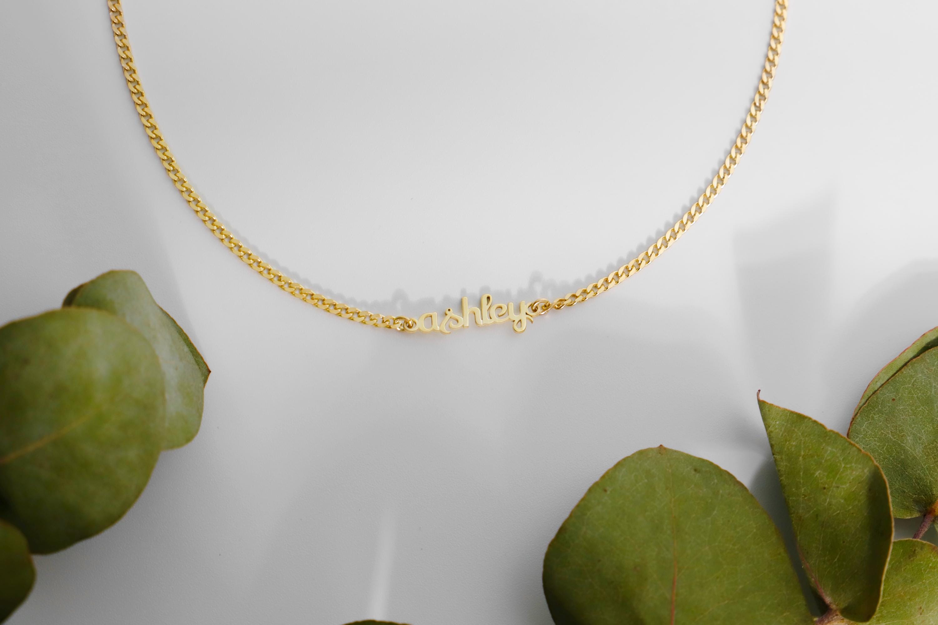 Custom Name Necklace: Dainty Sterling Silver, Personalized Jewelry