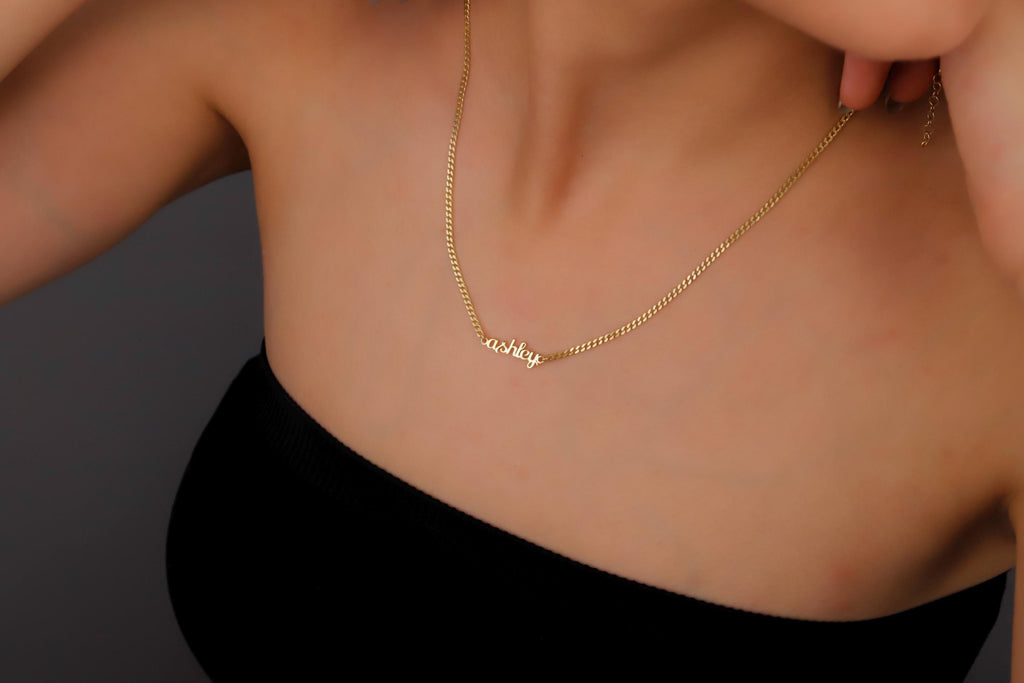 Custom Name Necklace: Dainty Sterling Silver, Personalized Jewelry
