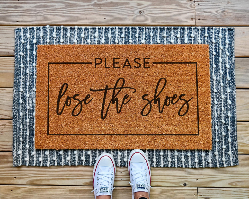 HamlinRowShop Lose The Shoes Funny Coir Doormat