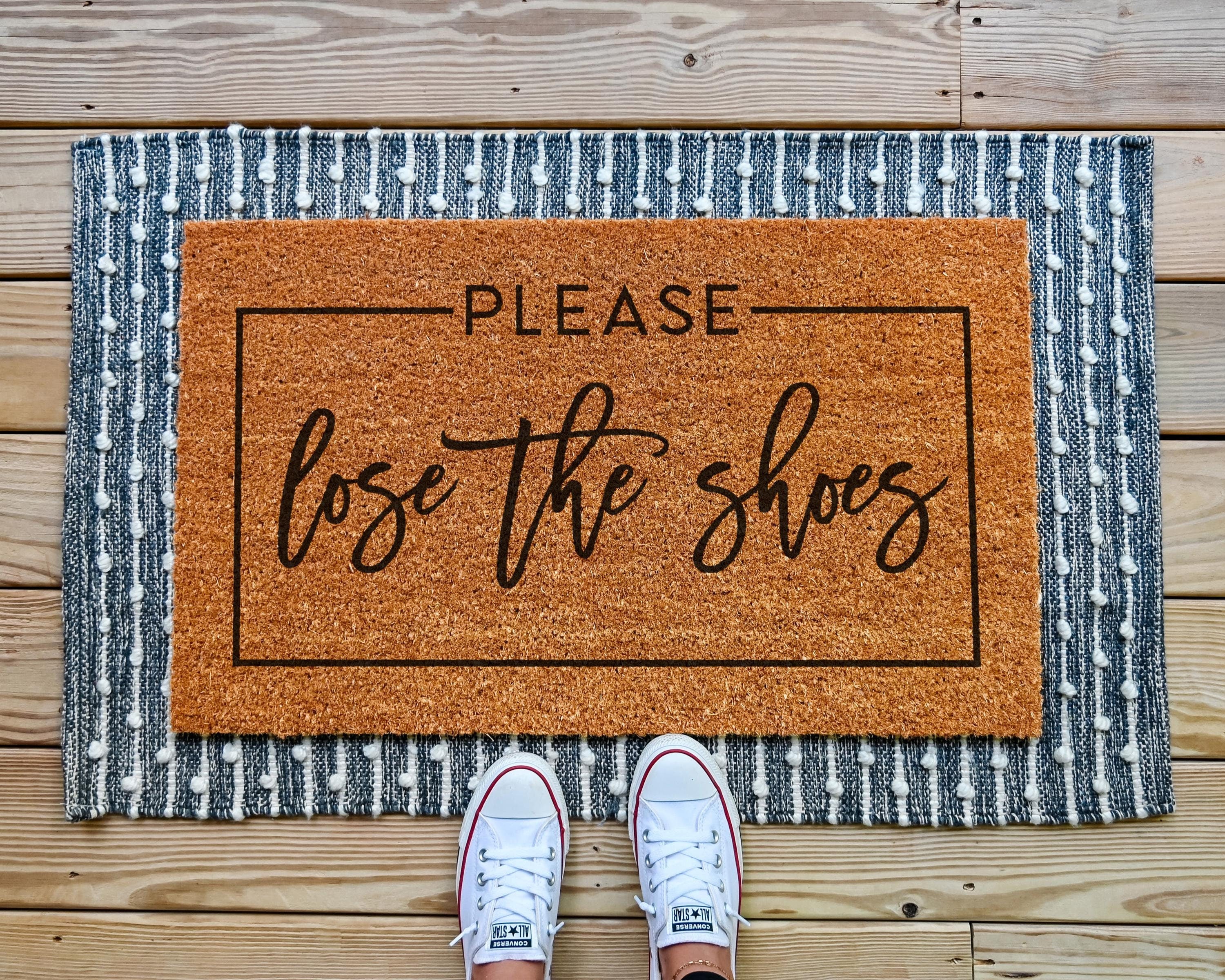 HamlinRowShop Lose The Shoes Funny Coir Doormat