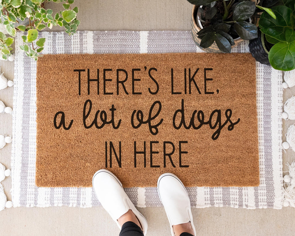 HamlinRowShop Theres Like A Lot Of Dogs In Here Coir Doormat