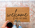 HamlinRowShop Lose The Shoes Coir Doormat Rubber Backing
