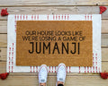 HamlinRowShop Jumanji Funny Doormat Coir Rubber Backing