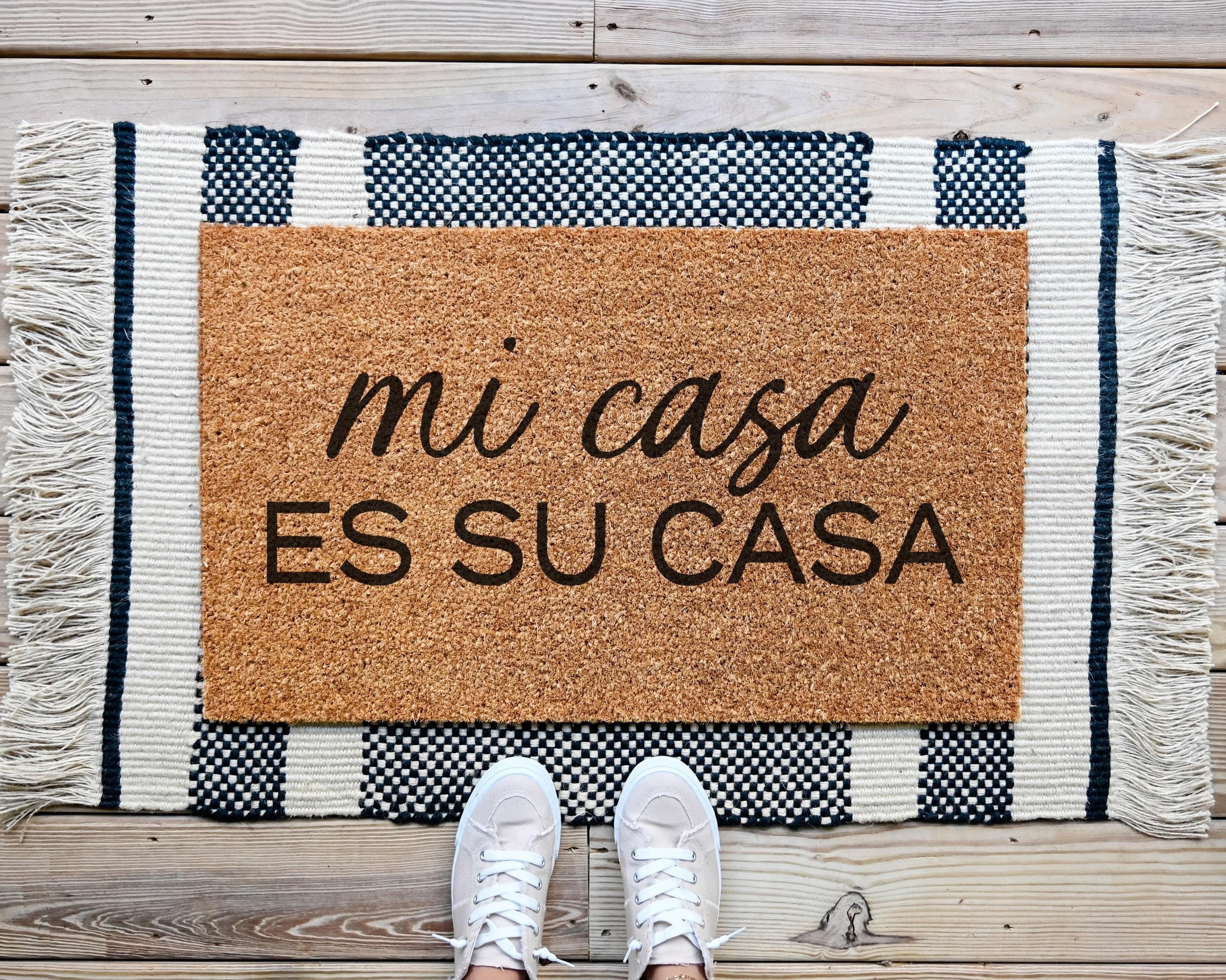 HamlinRowShop Mi Casa Es Su Casa Natural Coir Doormat