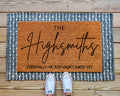 HamlinRowShop Eventually He Hasn't Asked Yet Coir Doormat Funny