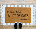 HamlinRowShop There's Like a Lot of Cats Coir Doormat
