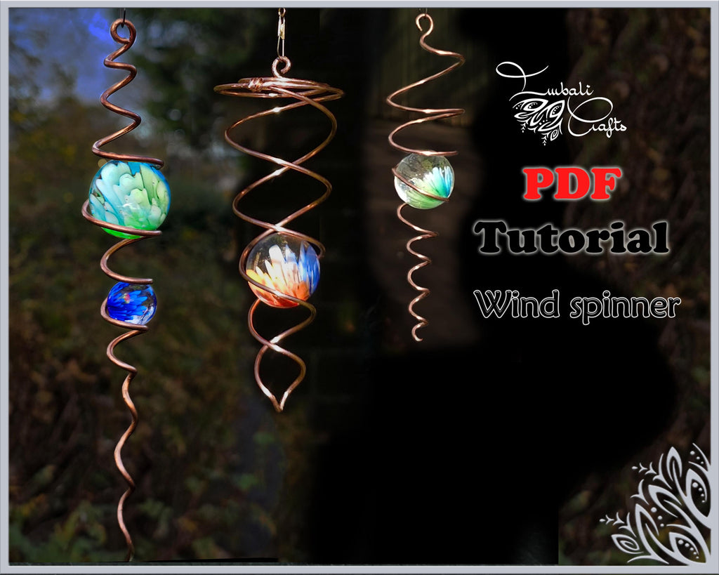 ImbaliCrafts PDF Tutorial Double Sided Star Wind Spinner Wire Weaving Pattern