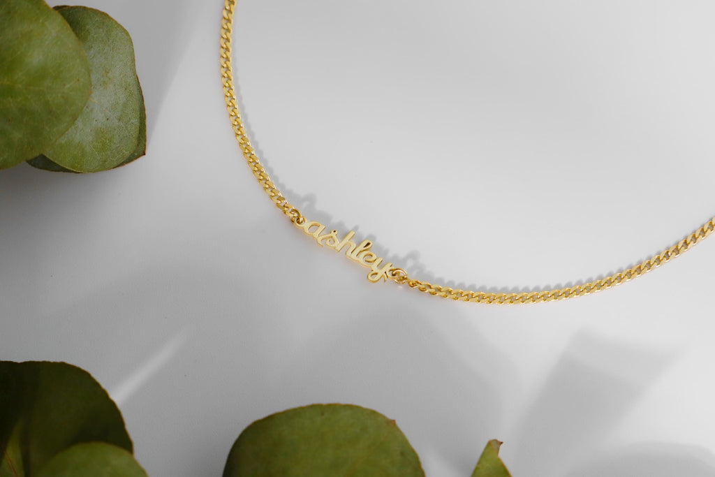Custom Name Necklace: Dainty Sterling Silver, Personalized Jewelry