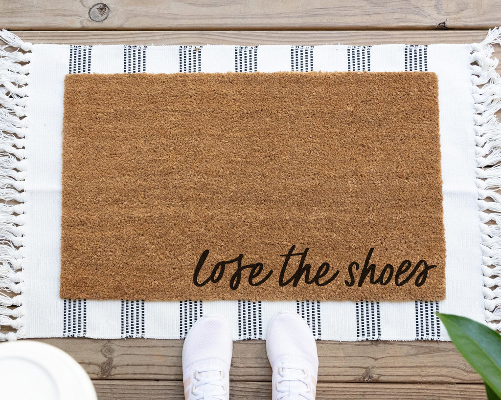 HamlinRowShop Lose The Shoes Funny Coir Door Mat