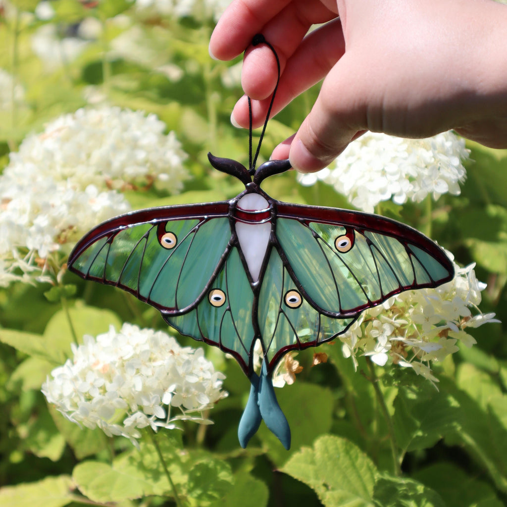 SunStainedGlassUA Stained Glass Butterfly & Moth Suncatcher 20 Designs