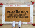 Excuse The Mess Coir Doormat Funny Welcome Mat Slip-Resistant