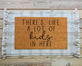 HamlinRowShop Funny There's Like a Lot of Kids in Here Coir Doormat