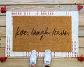 HamlinRowShop Live Laugh Leave Coir Door Mat Funny