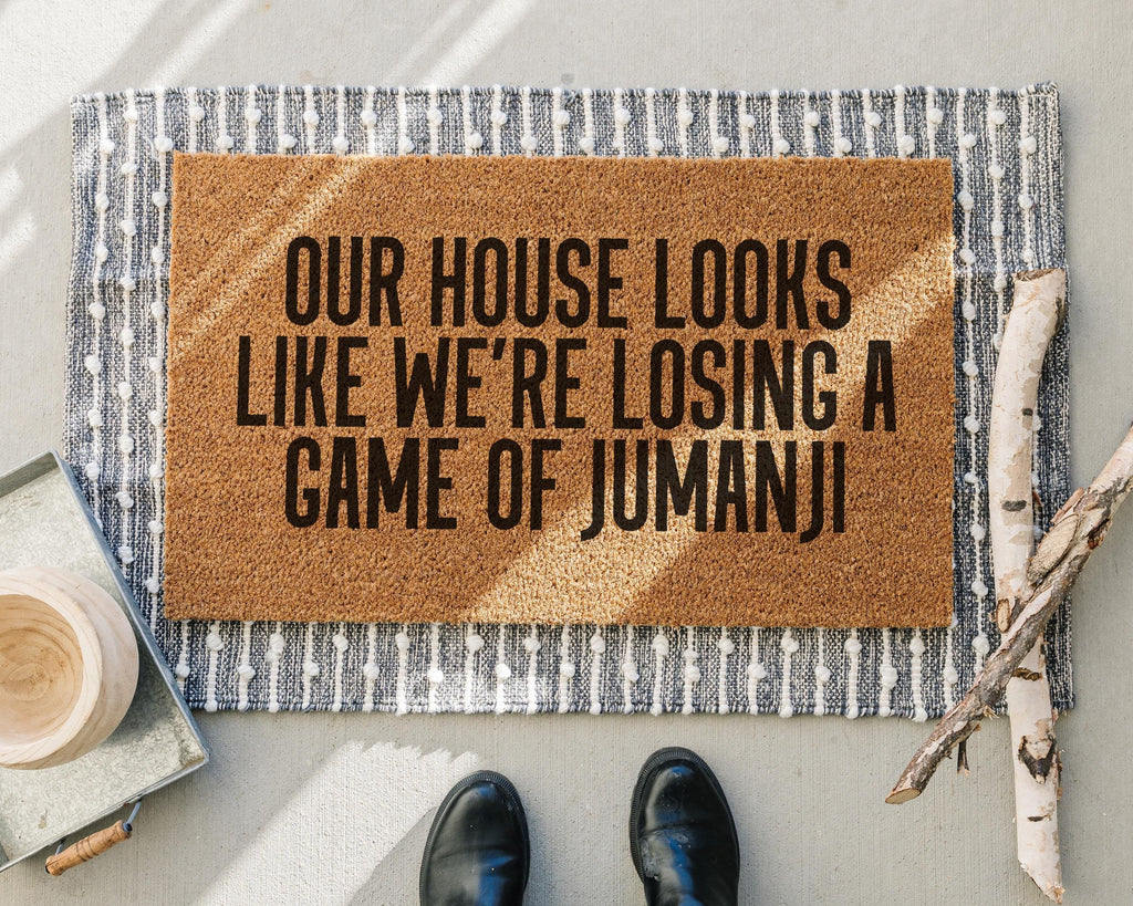 Jumanji 'Looks Like Were Losing Game' Doormat Coir Welcome Mat