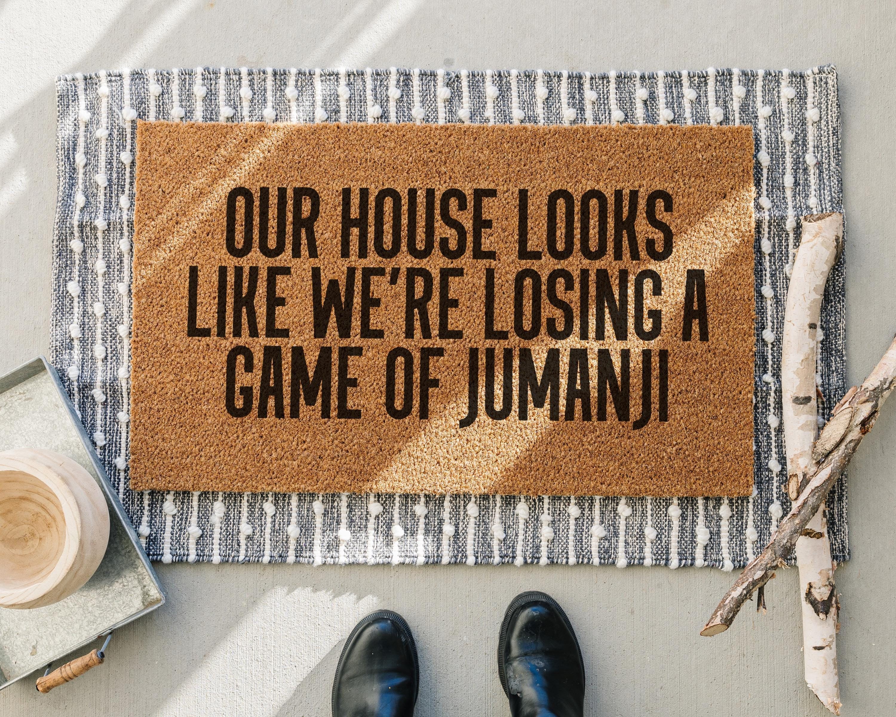 Jumanji 'Looks Like Were Losing Game' Doormat Coir Welcome Mat