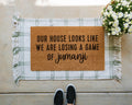 Jumanji House Looks Like Doormat Funny Coir Welcome Mat